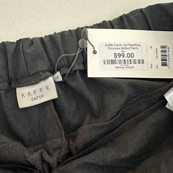 Kaffe Curve Jia Paperbag Princess Belted Pants - Picture 2 of 4